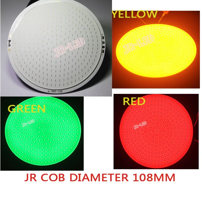 Free Shipping! 2pcs Round COB Super Bright R-108mm 30W Cob 300Led Chip DC12vWarm White/ White/blue/green/red/yellow high light | Лампы и