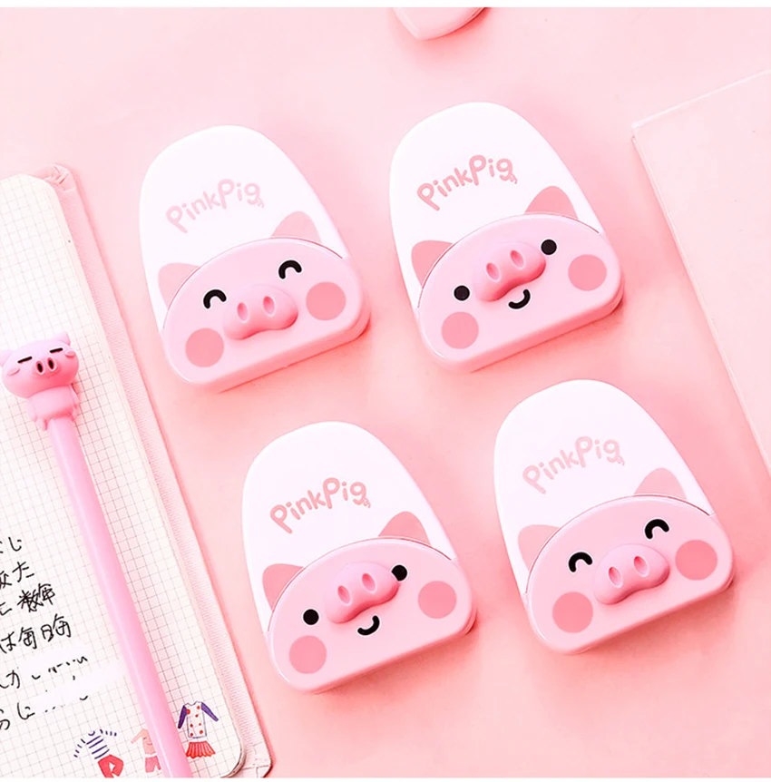 

Cute Piggy Correction Tape Students Stationery Cartoon Animal Corrector Office Supplies Kids Studying Modification Gadgets