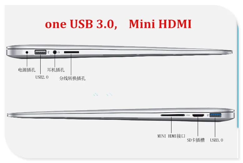 GMOLO 13,3 дюймовый Алюминиевый ультрабук ноутбук Core I7 6th. Gen клавиатура с подсветкой 4 Гб 128 Гб SSD USB 3,0 HDMI I7 windows 10 ноутбук