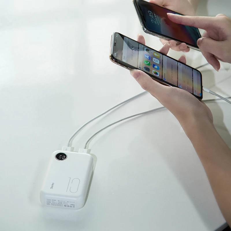 Benks 10000 mAh портативный банк питания двойной USB быстрая зарядка внешний аккумулятор