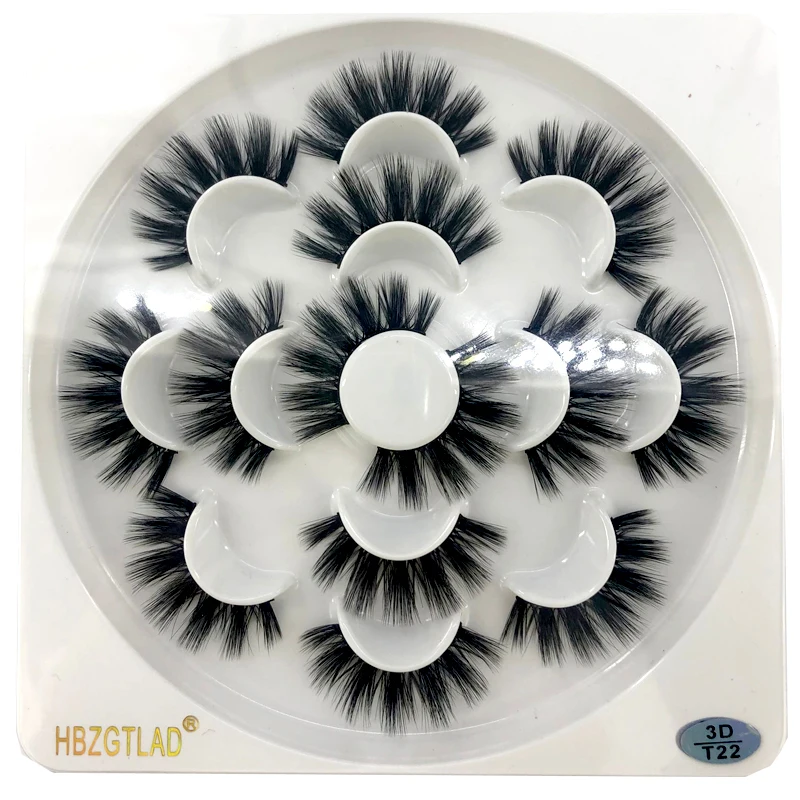 HBZGTLAD 7 pairs natural false eyelashes fake lashes long makeup 3d mink eyelash extension for beauty | Красота и здоровье