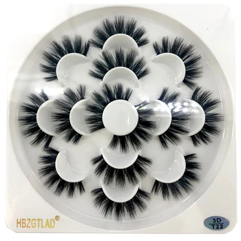 

HBZGTLAD 7 pairs natural false eyelashes fake lashes long makeup 3d mink lashes eyelash extension mink eyelashes for beauty