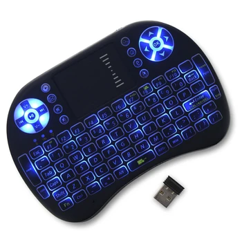 

SUNGI I8 AZERTY Wireless Mini Keyboard Touchpad with Blue Color Backlight Arabic/German/French/Thai/Russian Layout for Smart TV
