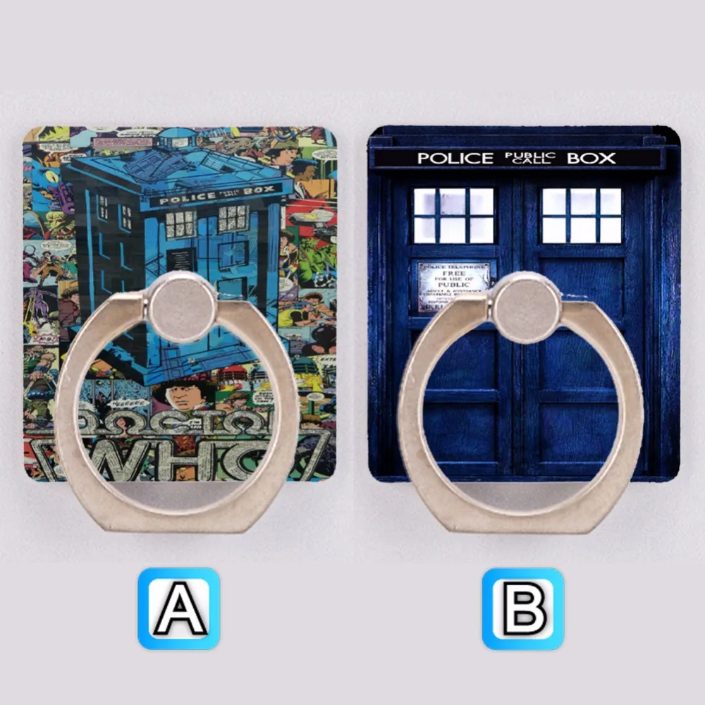 

Tardis Doctor Who Cell Mobile Phone Holder Ring Mount Universal Rotate