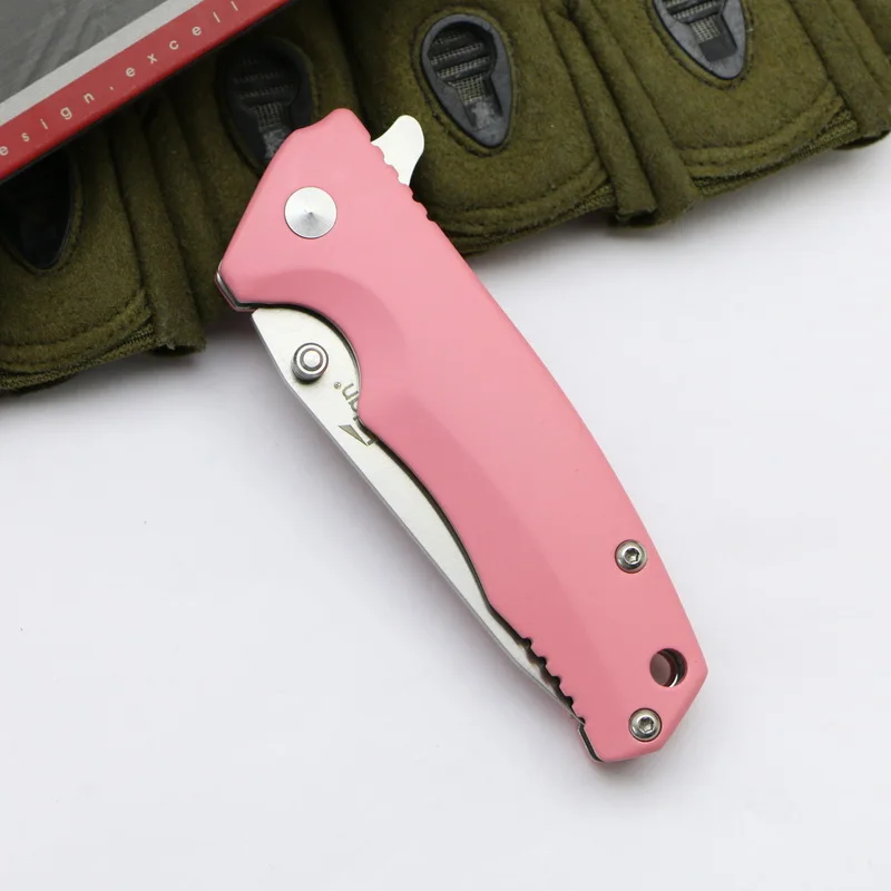 Enlan EW106 открытый складной нож 8Cr13Mov лезвие розовая ручка выживания кемпинг портативный Ножи EDC инструменты