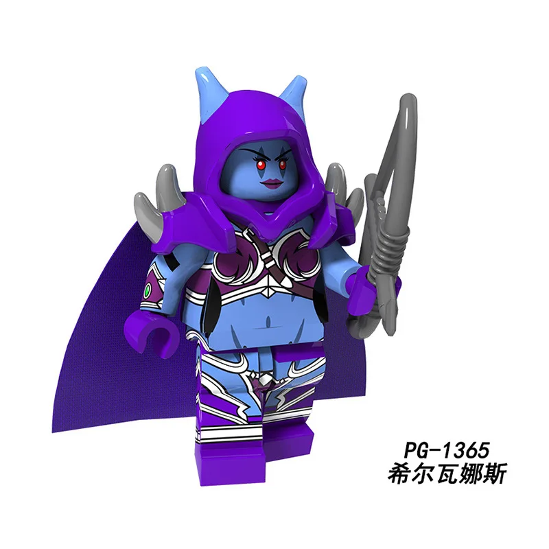 Super heros строительные блоки Illidan Sylvanas Windrunner Thrall Medivh Jaina Rexxar модельные Фигурки игрушки для детей подарок PG1366