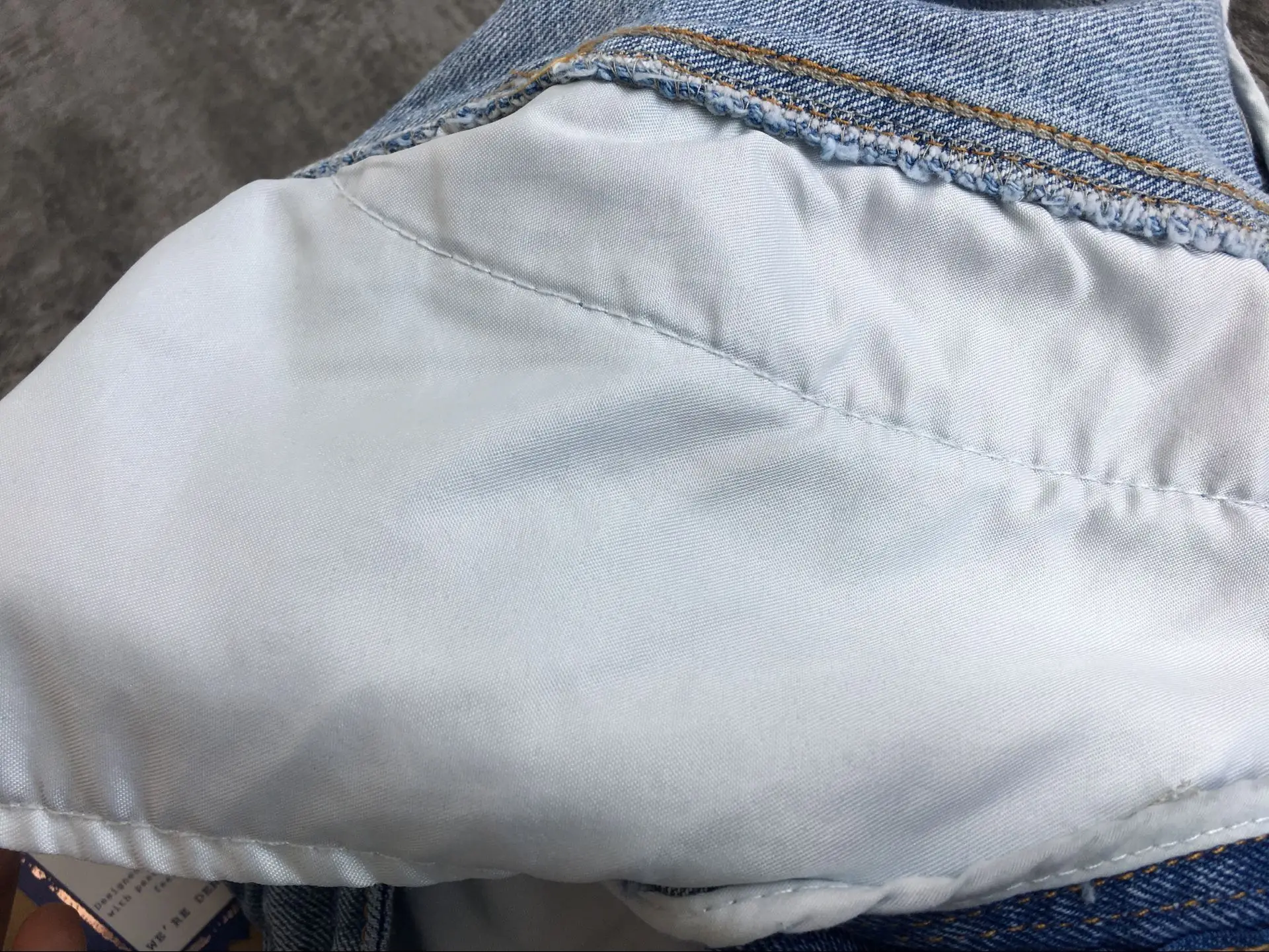 Новая одежда Высокая талия Досуг свободные широкие ноги Потертая джинсовая ткань специальный крой и Осень-зима женские брюки девять минут