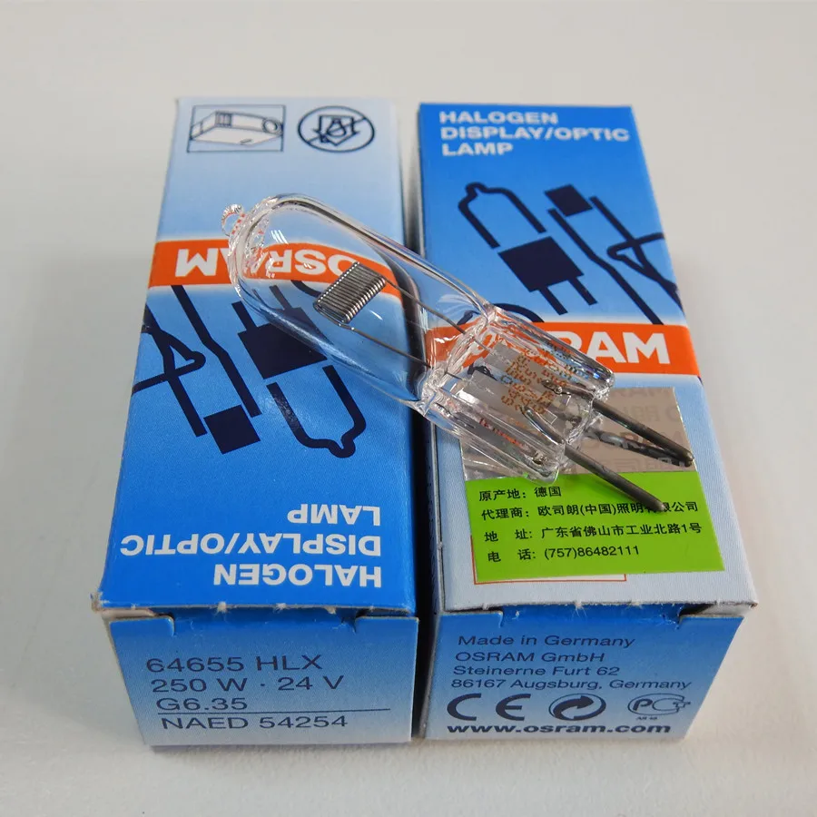 

24V 250W G6.35 64655 P7748 EHJ Projector Overhead Halogen Lamp FREE SHIPPING