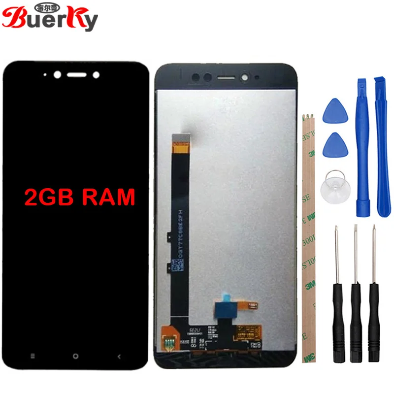 

BKparts For Xiaomi Redmi Note 5A LCD Display Touch Screen Redmi Y1 LCD Screen Glass Digitizer Assembly 2GB RAM Global Version
