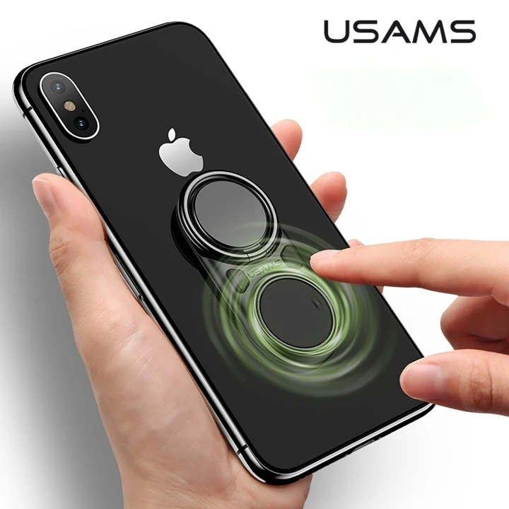 USAMS двойной держатель для телефона Samsung Xiaomi Huawei кольца на палец 360 градусов