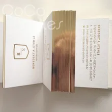 Cocostyles пользовательские высококачественные золото foiling краевая визитная карточка для деловая визитная карточка и рождественская карточка