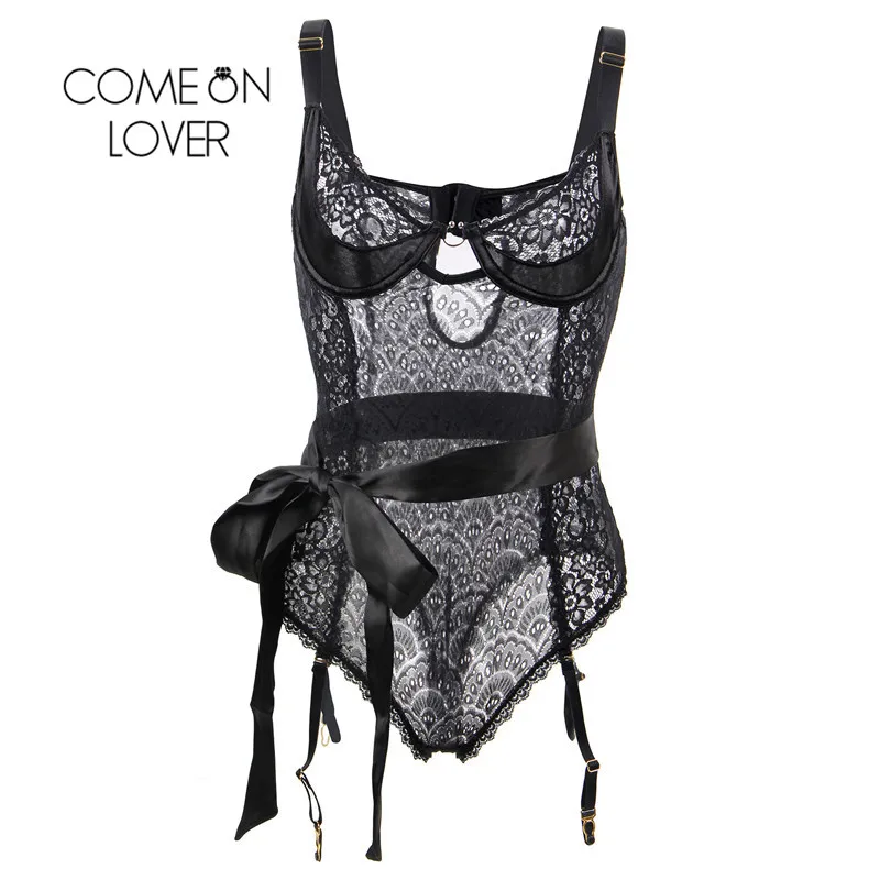 Comeonlover Lace Bodysuit Plus Size Peacock Pattern Bodys Mujer With Belt Black Garter Bodysuit Womens Rompers Jumpsuit RI80623 Comeonlover Lace Bodysuit Plus Size Peacock Pattern Bodys Mujer With Belt Black Garter Bodysuit Womens Rompers Jumpsuit RI80623