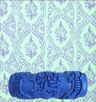

Hot model pattern 5inch 3D rubber decorative wall painting roller, wall pattern design paint roller,071Y, free shipping