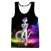 Colorful Space Galaxy 3D t shirt Tees Tank Top Funny Dragon Ball Z Anime t shirts Vest Frieza Prints tshirts Tank Tops