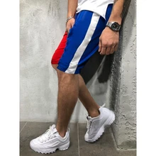 Подходящие цветные шорты до колена для бега, мужские повседневные шорты в стиле хип-хоп размера плюс, летние брюки, спортивные штаны, шорты для фитнеса и тренировок