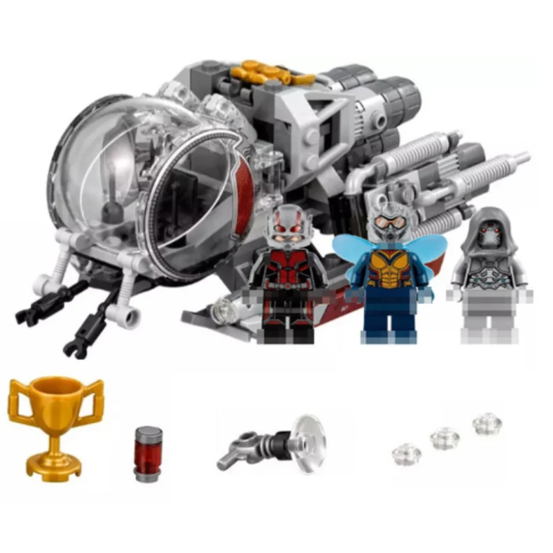

Legoings Marvel Super Heroes 76109 Ant man Quantum Realm explorers ghost Hornet Block wasp Toy Legoings Super herores