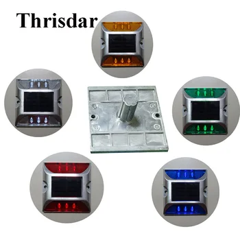 

Thrisdar Solar Garden Underground Buried Light With Stud Solar Reflective Road Marker Light Solar Security Warning Light