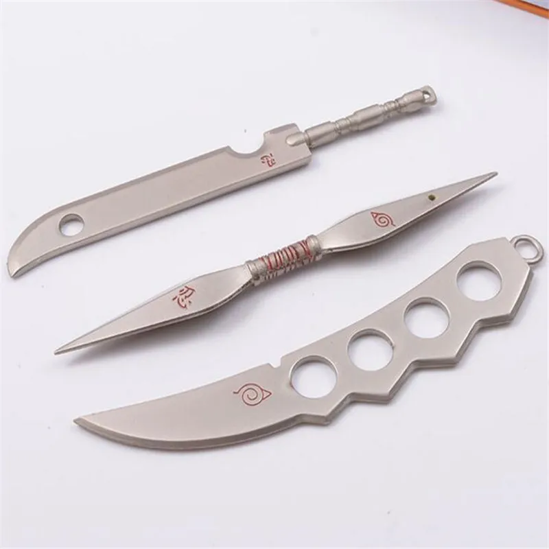 Игрушечные мечи из сплава Военный нож Наруто Hatake Kakashi Deidara Kunai Shuriken игрушки