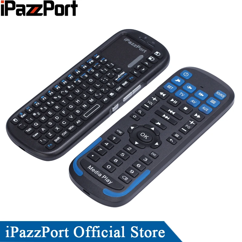 iPazzPort Универсальный ИК пульт дистанционного мини беспроводная клавиатура для android tv Box/smart tv/HTPC/