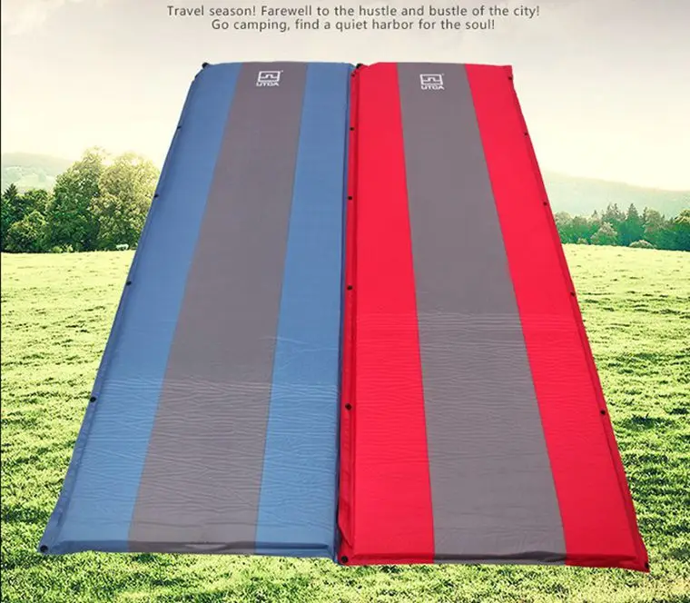 Hot!Inflatable Camping Mat No Pump Outdoor Camp Tent Sleeping Pad