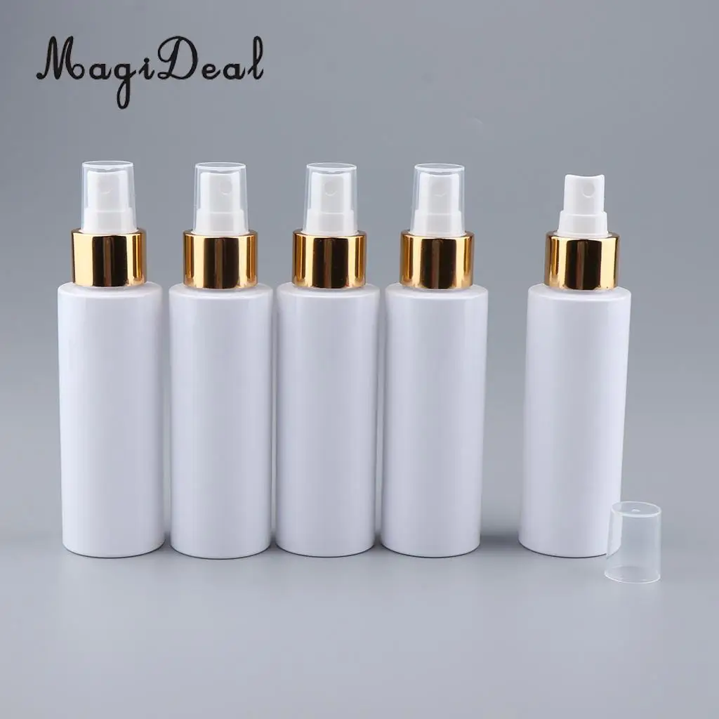 Kesoto Empty Spray Bottles - Refillable Great for Essential Oils, Beauty Products, Homemade Cleaners and Aromatherapy 5pcs