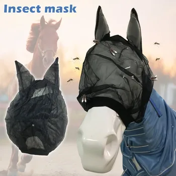 

Horse Quiet Ride Anti Fly Mask with Ears Accessories for Mule Donkey MSD-ING