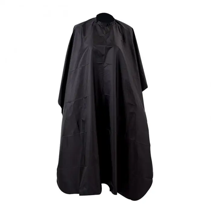 Handmade Black Salon Barbers Cape Gown Hairdressing Hair Cutting Waterproof Gown Cloth Store