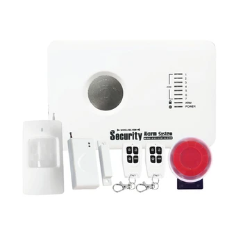 

GSM10C 3 Wired + 7 Wireless Zones Mobile Call GSM Alarm System App Control Intercom Gsm Module Home Alarm System