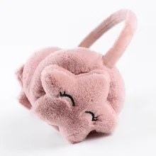 JKP модные наушники утепленные теплые женские зимние Милая мультяшная улыбка звезды имитация кроличьего меха очень наушники EZ-01