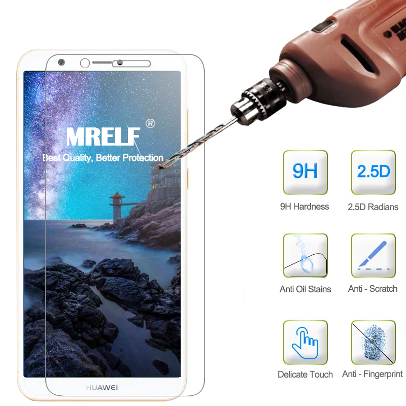 MRELF Tempered Glass for Huawei P Smart Screen Protector on 9H 2.5D Phone Protective | Мобильные телефоны и аксессуары