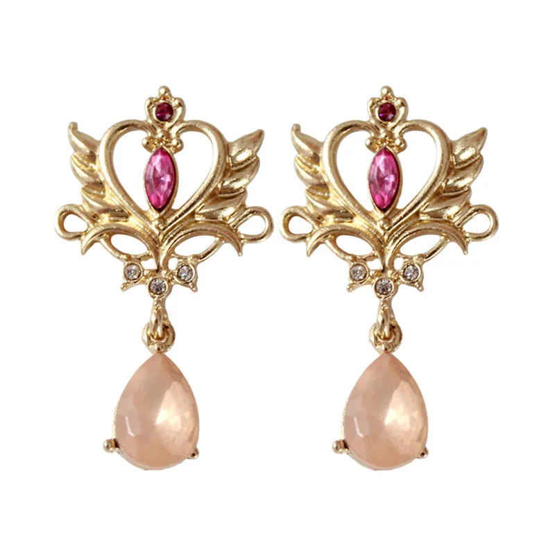 Beauty and the Beast Earrings Ear Cuff Belle Cosplay Jewelry Gold