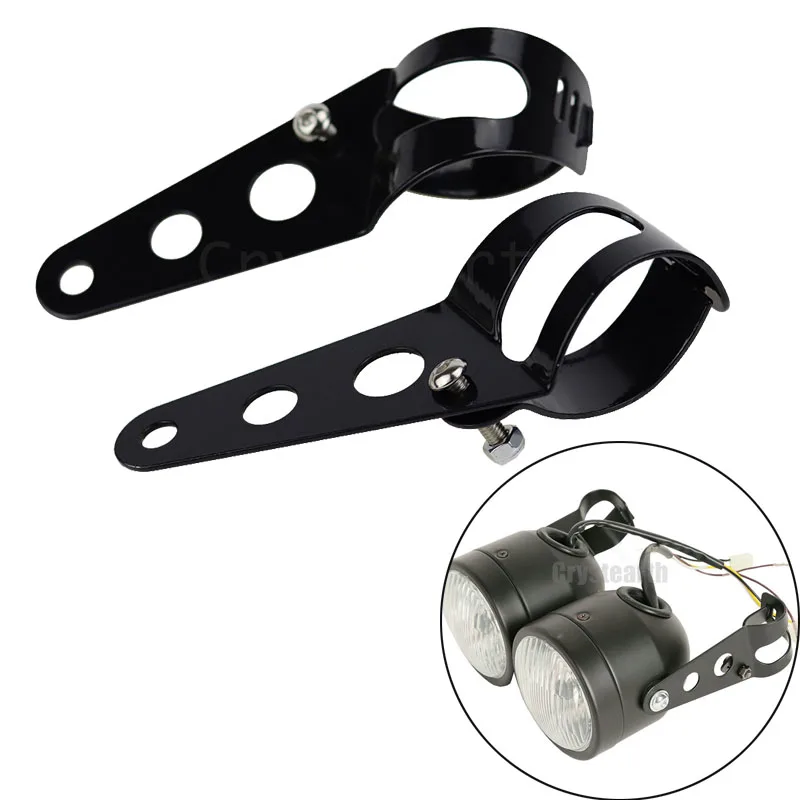 35mm 43mm Universal Motorcycle Headlight Mount Brackets Fork Ear
