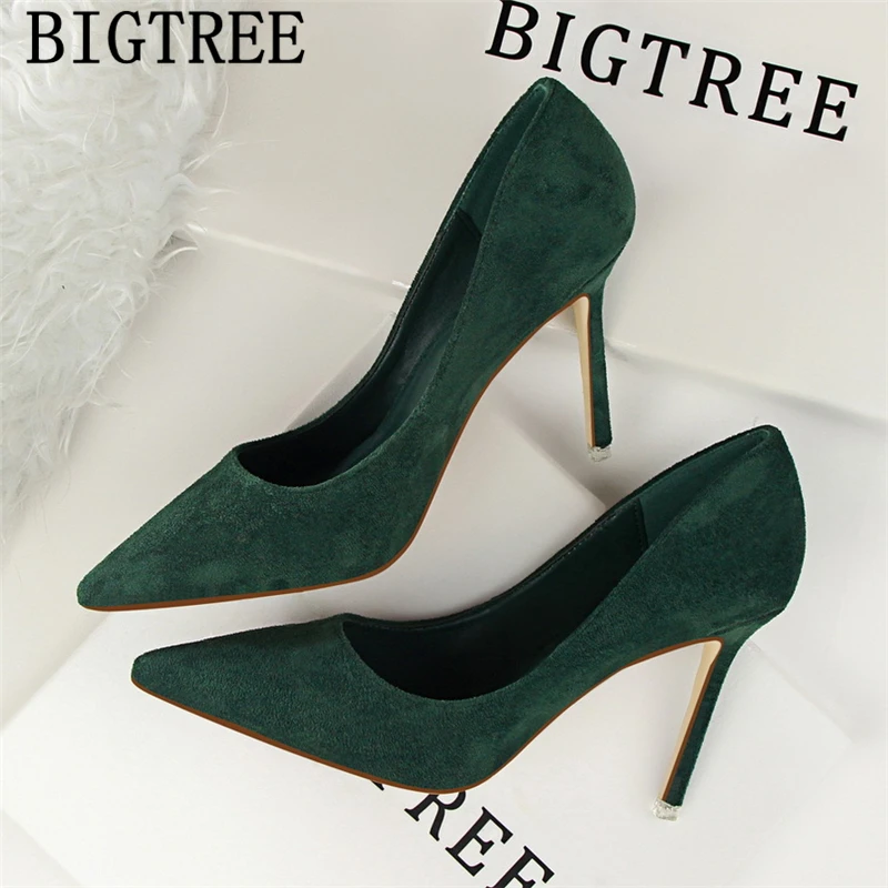 Туфли Bigtree женские офисные свадебные туфли лодочки на высоком каблуке шпильке