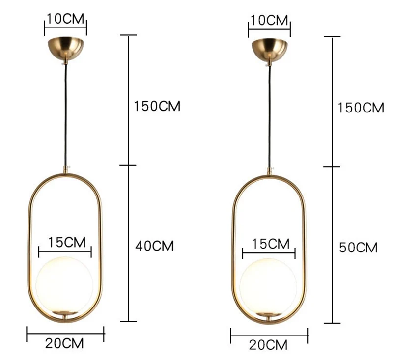 Nordic Minimalist Art Decoration LED Pendant Light Creative Glass Crystal Cafe Bar Bedroom Minimalist Restaurant Bar Lighting (7)