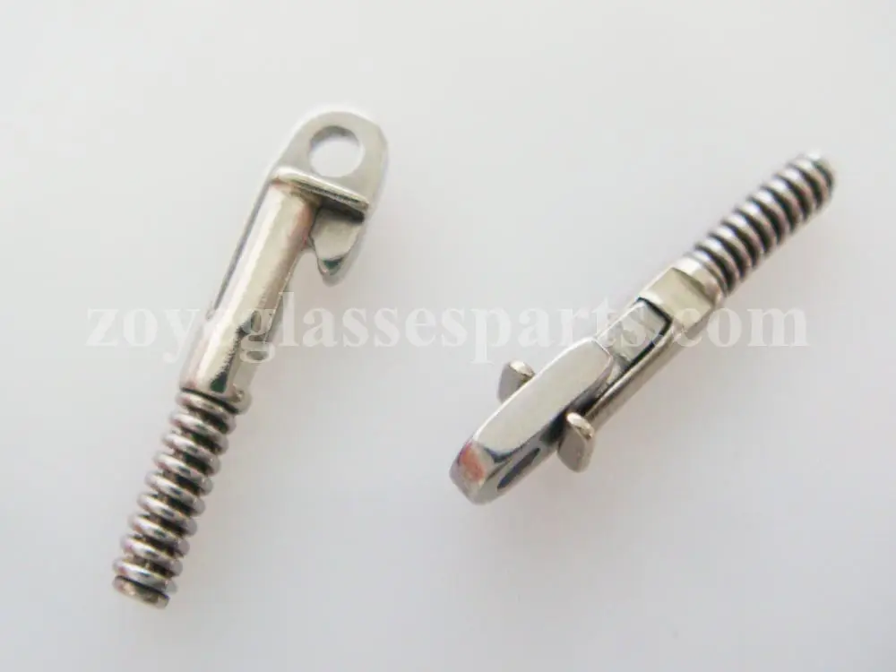

ZOYE spring insert for titanium eyeglass frame flex temple, spring replacement part for 2.8-3.0mm wide titanium arms TX-095