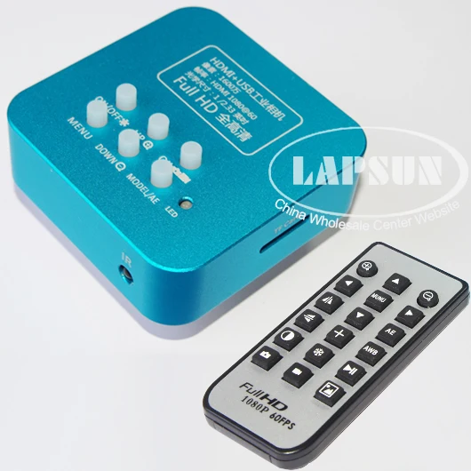 

16MP Full HD 1080P 60FPS HDMI USB HD Output Industry C-Mount Microscope Video Camera + 8GB TF Memory card + Remote Control