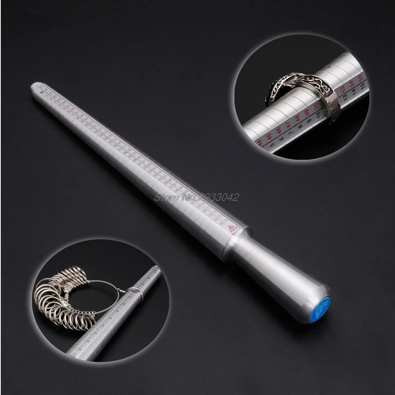 

Metal Ring Sizer Guage Mandrel Finger Sizing Measuring Stick US Standard Tools -W128