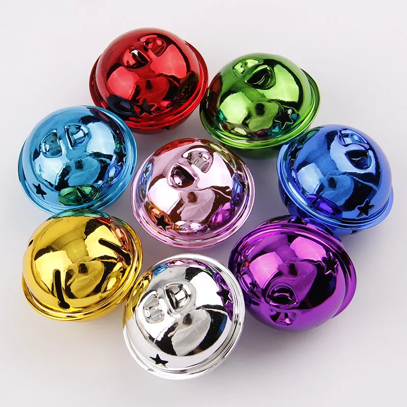 

10pc Colorful Metal Jingle Bells Loose Beads Festival Party Decoration/Pet Christmas Tree Decorations/DIY Crafts Accessories