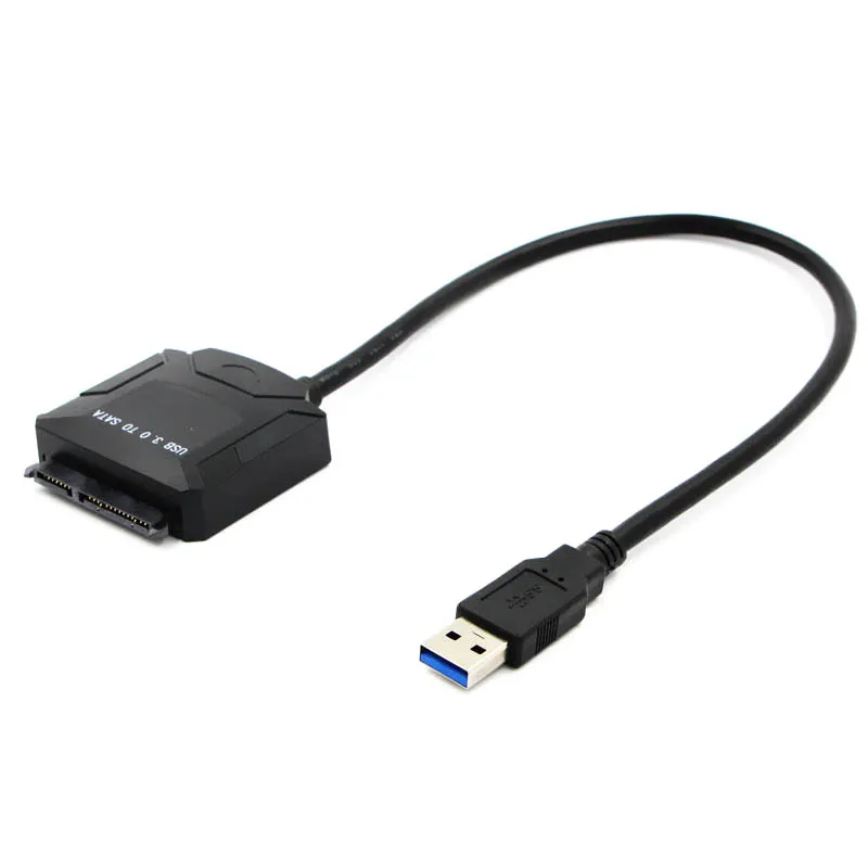 

Etmakit Universal USB 3.0 to SATA Adapter Cable For 2.5"/3.5" HDD SSD Hard Disk Laptop DVD/CD Power Supply EU/UK/US Adapter NK-S