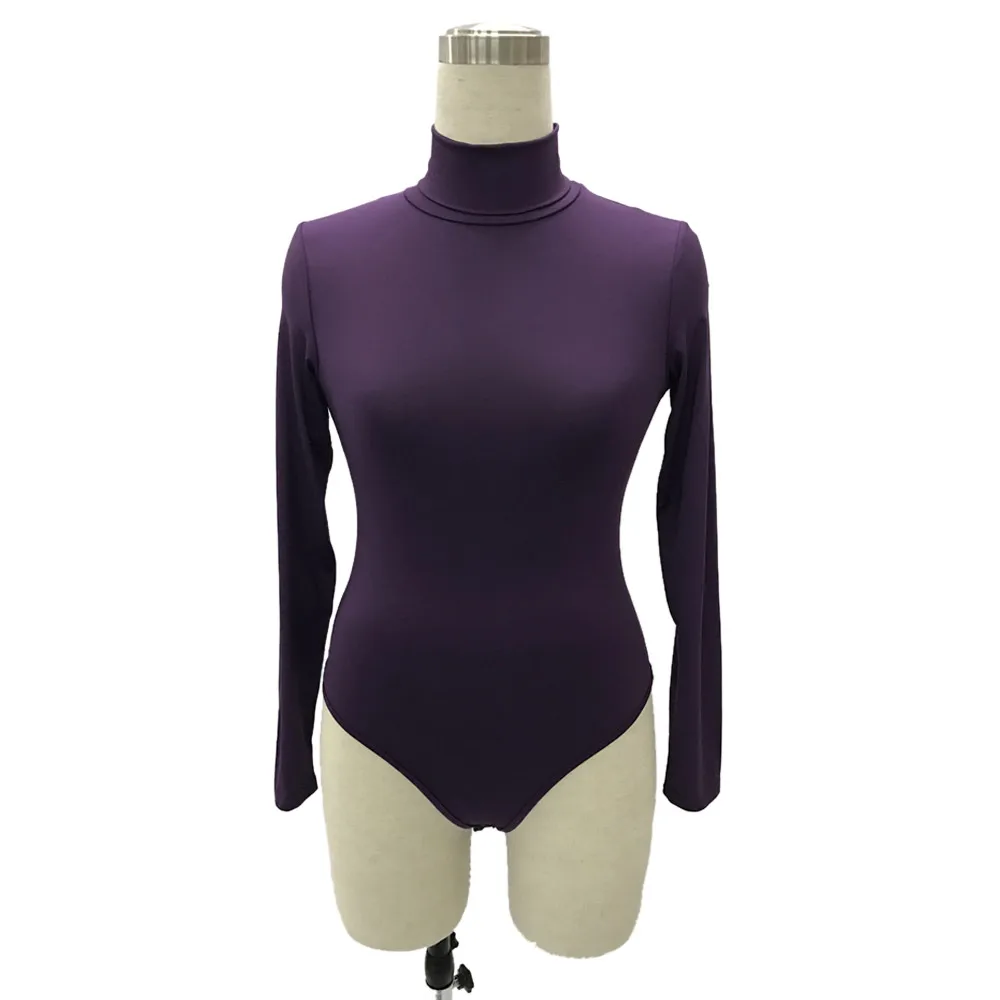Turtle Neck Bodycon Bodysuit for Women 41 19276-2
