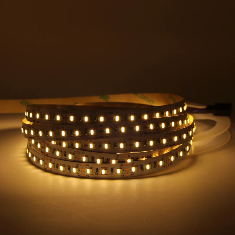 5 м двухцветная 5050 2835 3014 SMD 300 600 Светодиодная лента CW/WW цветовая температура