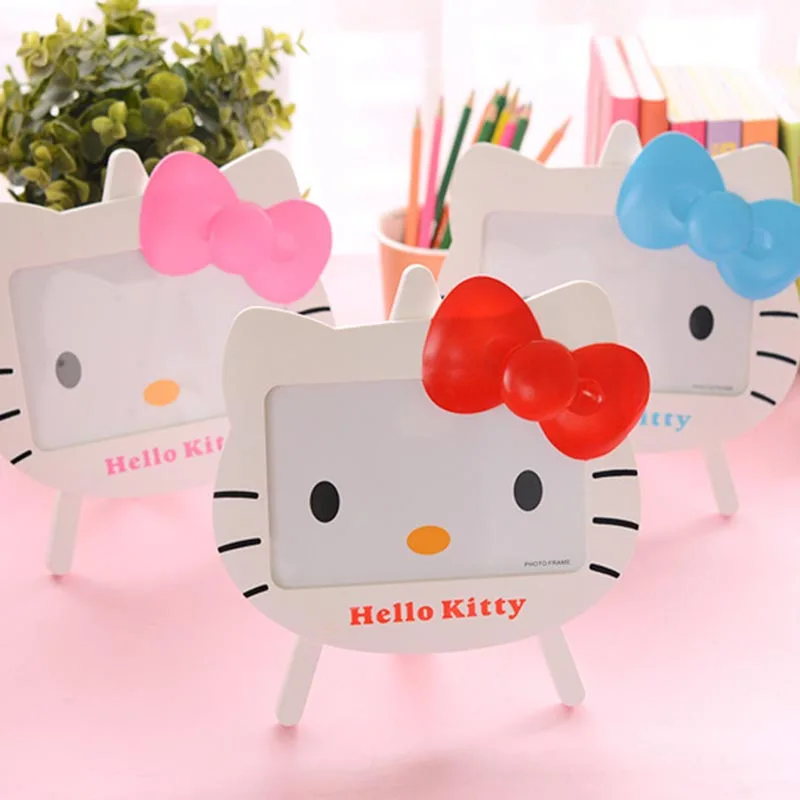 

6 inch Hello kitty photo frame baby photo frame cartoon cat picture frame baby gift home decoration