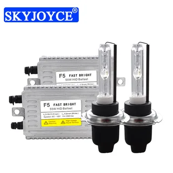 

SKYJOYCE AC 12V 55W Original Cnligh DLT HID Kit Fast Satrt DLT F5 HID Ballast H1 H7 H11 9005 Cnlight HID Bulb 4300K 6000K 8000K