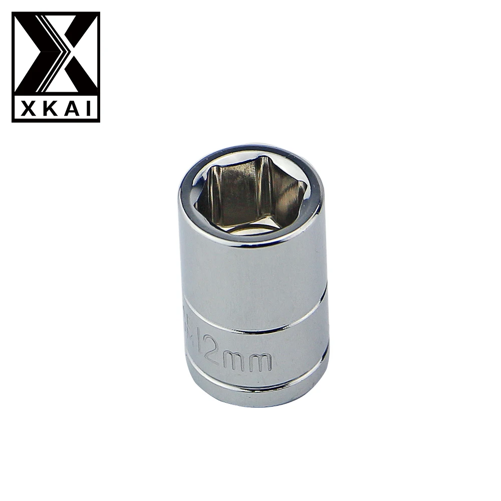 

XKAI 3/8" 12mm Socket Wrench head metric socket set socket end kit bolt hexagon allen head torque wrench sleeve head