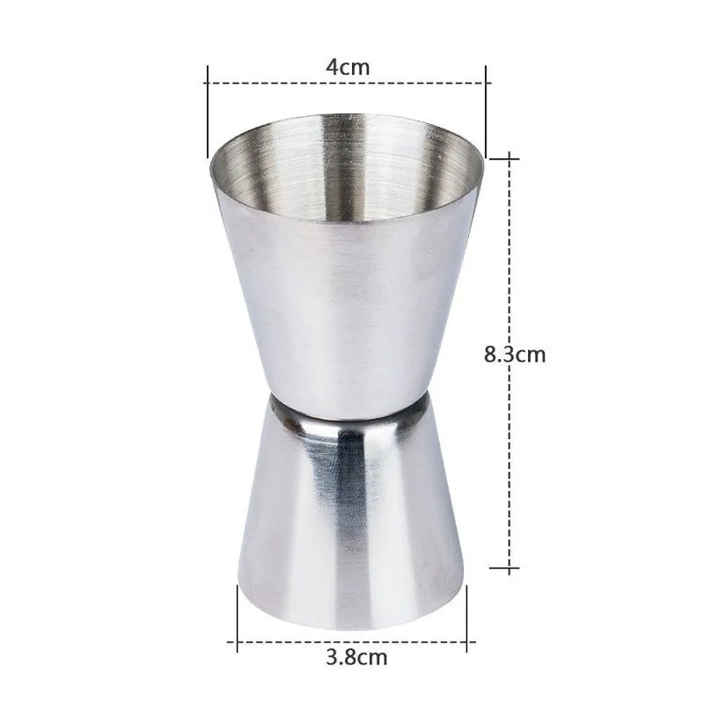 

Measuring cup 2019 Jigger Single Double Shot Short Drink Spirit Measure Cup Cocktail Bar Party Wine july31