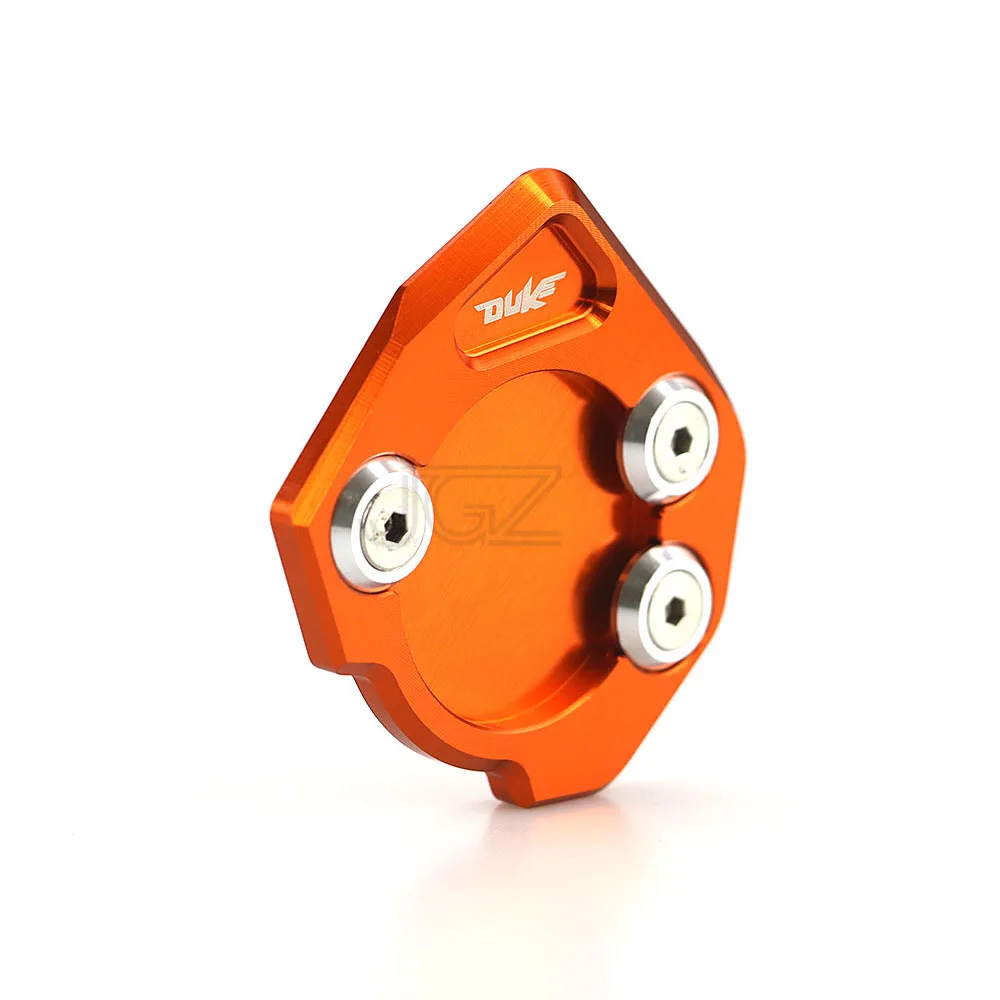 Мотоцикл боковая стойка увеличитель ЧПУ подставки увеличить пластины расширение Pad оранжевый для KTM DUKE 125 200 390 2013