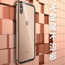 Для iPhone XS Max чехол Роскошные алюминий сплав металла рамки закаленного стекло для чехол для iPhone XR X 7 8 плюс гибридный панцири Капа