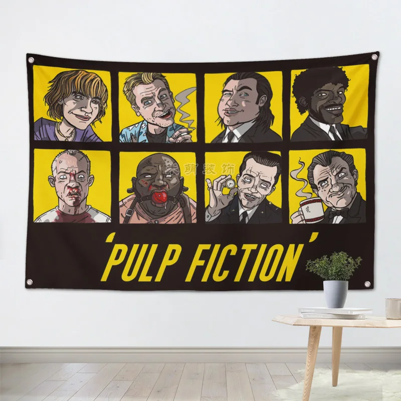 Классический постер из фильма PULP FIC TION баннер флаг настенное украшение для
