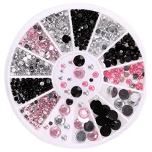 OutTop 3D акриловые наклейки для дизайна ногтей с плоской задней поверхностью, блестящие стразы, жемчужные бусины, маникюрные украшения для ногтей, горячая Распродажа 8m07