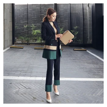

Autumn suit female fashion two sets of new small suit suit jacket trousers trousers temperament professional wear